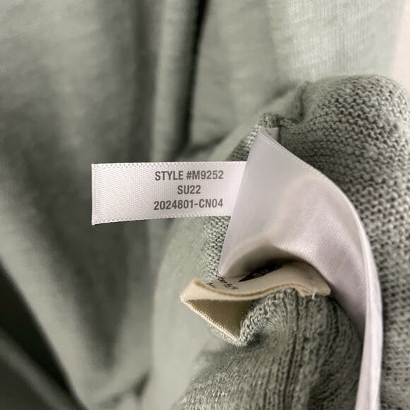 Madewell Womens Plus Size 3X Green Summer Ryder Cardigan Open Front Pocket - Picture 4 of 5